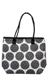 Small Quilted Tote Bag-GD1515/GRAY